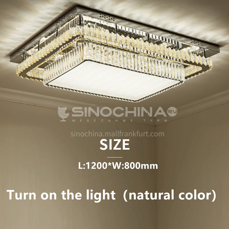 Crystal Light Living Room Modern Atmosphere Led Ceiling Luxury Lg X95 - Dropped Ceiling Lighting Cost Philippines